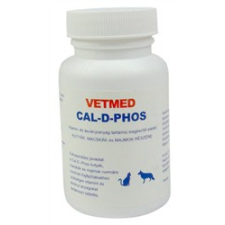 Vitamed Cal d phos tabletta 75 db , Magyarországi gyártás ( Cal-d-phos ) vitamin, táplálékkiegészítő kutyáknak