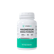 VITAMIN360 Magnesium Bisglycinate 50 mg - Magnézium-biszglicinát (120 Veg Kapszula) vitamin és táplálékkiegészítő