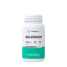 VITAMIN360 Selenium 200 mcg – Szerves Szelén, Pajzsmirigy egészség (30 Veg Kapszula) vitamin és táplálékkiegészítő
