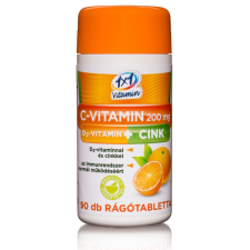  VITAPLUS 1X1 C-VIT.200+D3+CINK RAGOTABL. 90X vitamin és táplálékkiegészítő