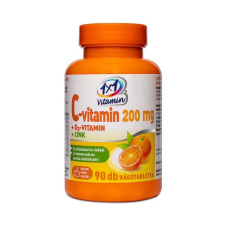 VITAPLUS KFT. 1x1 Vitamin C-vitamin 200 mg + D3-vitamin + Cink rágótabletta narancs ízben 90x vitamin és táplálékkiegészítő