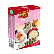 Vitapol Drops (tej,méz) - jutalomfalat rágcsálóknak (75g) rágcsáló eledel