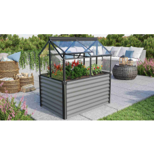 VITAVIA emelt ágyás üvegházzal VITAVIA GAIA JUMBO üveg 3 mm fekete LG3739 kerti tárolás