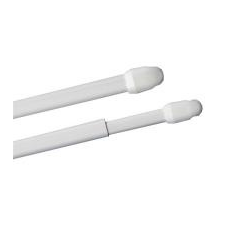 Vitrázsrúd lapos 11x300mm fehér karnis, függönyrúd