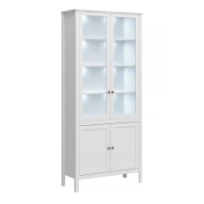  Vitrin 2D2W, fehér, OLJE bútor