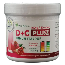Viva Natura D+C plusz gránátalma ízű immun italpor 160g vitamin és táplálékkiegészítő