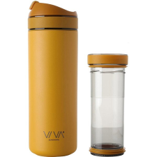 VIVA SCANDINAVIA RECHARGE ANYTIME 460 ml, áztatóval, mustársárga termosz