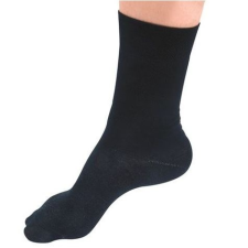 Vivafit SilverSocks Long ezüstszálas zokni, fekete, 35-38-as lábméret, GYVFSSLB3538 gyógyászati segédeszköz