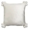 Vivaraise Párnahuzatok TENDER POMPONS Fehér 45x45 cm