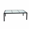 Vix POLYRATTAN KERTI ASZTAL, 190 CM, FEKETE