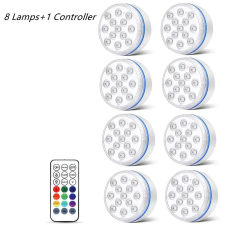 Víz alatti RGB LED lámpa távirányítóval medence kiegészítő