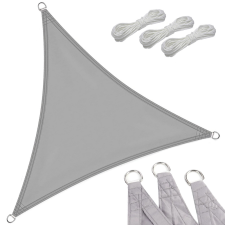  Vízálló kerti árnyékoló ponyva 3 × 3 × 3 m, háromszög, szürke kerti bútor