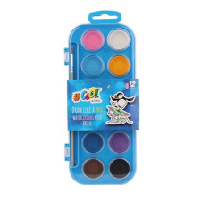  Vízfesték, 12 szín, 28 mm, COOL BY VICTORIA kréta, festék és papír