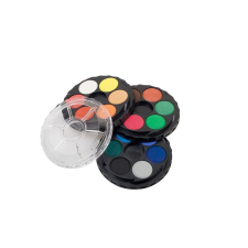  Vízfesték készlet, 18db-os, 22,5mm, festékgombokkal Koh-I-Noor 171554 kréta, festék és papír