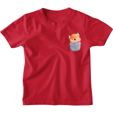  Vízfestmény Zsebminta Róka - Gyerek Póló