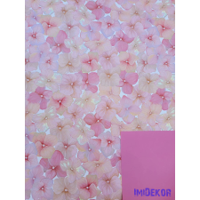 Vízhatlan mintás ív 70x100cm - Hortenzia mintás - Sötét Rózsaszín dekorációs kellék
