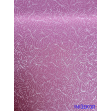  Vízhatlan mintás ív 70x100cm - Karcos Leveles - Mályva dekorációs kellék