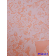  Vízhatlan mintás ív 70x100cm - Rózsafejmintás - Barack dekorációs kellék
