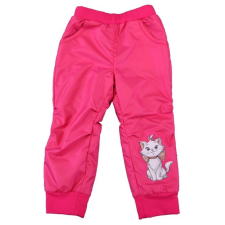  Vízlepergetős bélelt kislány nadrág Marie cica mintával babanadrág