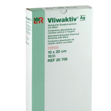 Vliwaktív AG 10x20 cm 10db/cs aktív szén tartalmú szívópárna gyógyászati segédeszköz