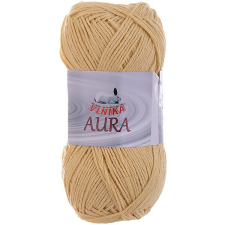 VLNIKA Aura Kötőfonal, 100 g, 902 vaníliasárga rövidáru