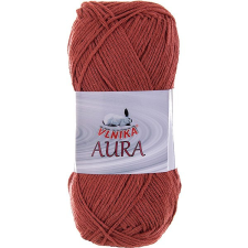 VLNIKA Aura Kötőfonal, 100 g, 908 téglaszín rövidáru