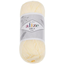 VLNIKA Diva Fine 100 g - 01 törtfehér rövidáru