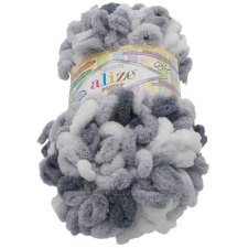 VLNIKA Puffy color 100g - 5925 fehér, szürke (7115) rövidáru