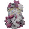 VLNIKA Puffy color 100g - 6070 fehér, szürke, sötét rózsaszín