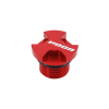 VOCA Racing VOCA EVO V2 olajbetöltő kupak Derbi 50 Senda, GPR-hez, alumínium, CNC, piros Voca Racing Motor alkatrészek Olajfilterek, olajpumpák