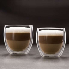 Vog und Arths Family üvegpohár duplafalú cappuccino 250 ml 2 db 57176J bögrék, csészék