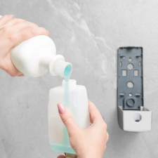 Vog und Arths Szappanadagoló - kézzel működtethető - 350 ml - fali - fehér fürdőszoba kiegészítő