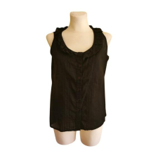  Vögele fekete ujjatlan női blúz (méret: 38) blúz