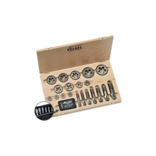 Völkel Menetmetsző/ Kézi Menetfúró készlet M3-M20 22db-os HSS menetmetsző, menetfúró