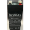 Voltas 4V 4Ah zárt savas ólom akku 48*52*94mm F1 csatlakozóval