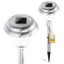 Volteno LED SOLAR kerti lámpa, króm, 6000K, hideg fehér, 41cm kültéri világítás