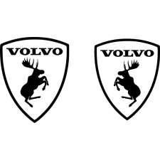  VOLVO matrica fülke oldalára,fekete,50cmx40cm,2db autó dekoráció