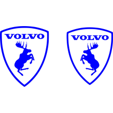 VOLVO matrica fülke oldalára,kék,50cmx40cm,2db autó dekoráció