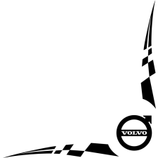 Volvo oldalüveg matrica autó dekoráció