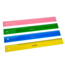  Vonalzó, 30 cm-es, vegyes színek, Nebulo vonalzó