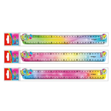  Vonalzó 30 cm, flexibilis Keyroad Flex Draw színátmenetes vonalzó