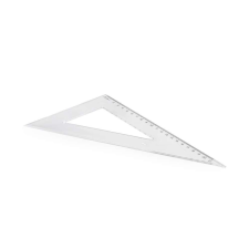 Vonalzó háromszög 60° 21cm, műanyag vonalzó