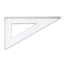 Vonalzó háromszög 60° 22,5cm, műanyag antilop vonalzó