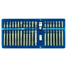 Vorel Bithegy készlet 40 részes Imbusz, Torx, Spline (66400) bitfej készlet