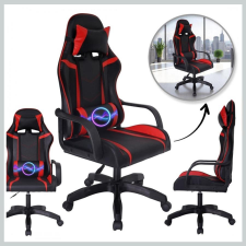  VORTEX gamer, irodai forgószék fekete-piros műbőr kárpitozással KO35CZE forgószék