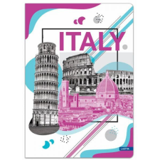 VOYAGE Notebook füzet - 96 lapos kockás A5 - ITALY füzet