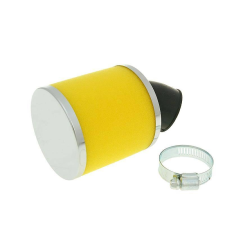 Vparts Big Foam 28-35mm hajlított sárga légszűrő motorkerékpár szűrő