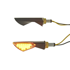 Vparts Index / irányjelző szett M8 menetes LED fekete, átlátszó üveg egyéb motorkerékpár alkatrész