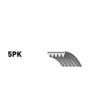 Vw Passat B5/B5.5 hosszbordásszíj - Gates (5PK1435) autóalkatrész