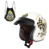 W-TEC Black Heart Bukósisak W-TEC V541 Black Heart Starter, fehér fényű XS (53-54)